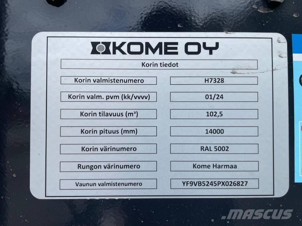 Kome BMPV-5i Reboques transporte estilha madeira