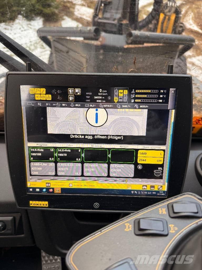 Ponsse Ergo 8W Processadores florestais