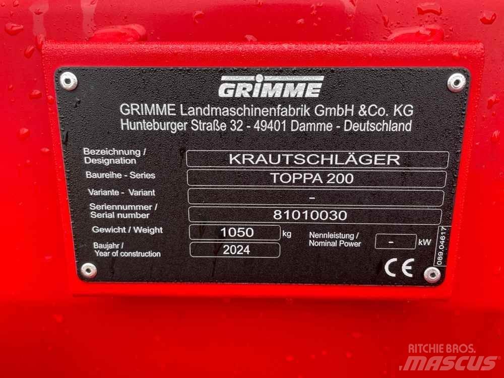 Grimme TOPPA 200 Equipamentos para Batata - Outros