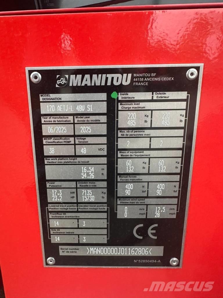 Manitou 170 AETJ Elevadores braços articulados