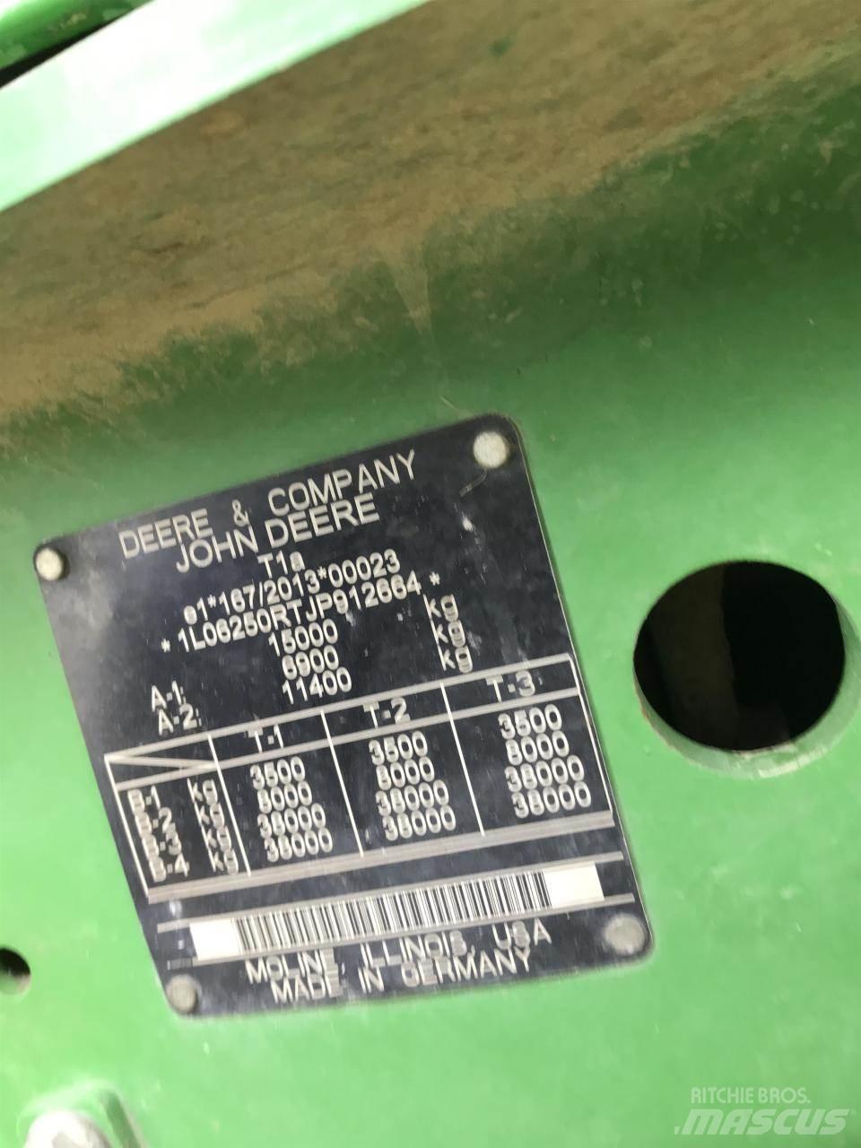 John Deere 6250R Tratores Agrícolas usados
