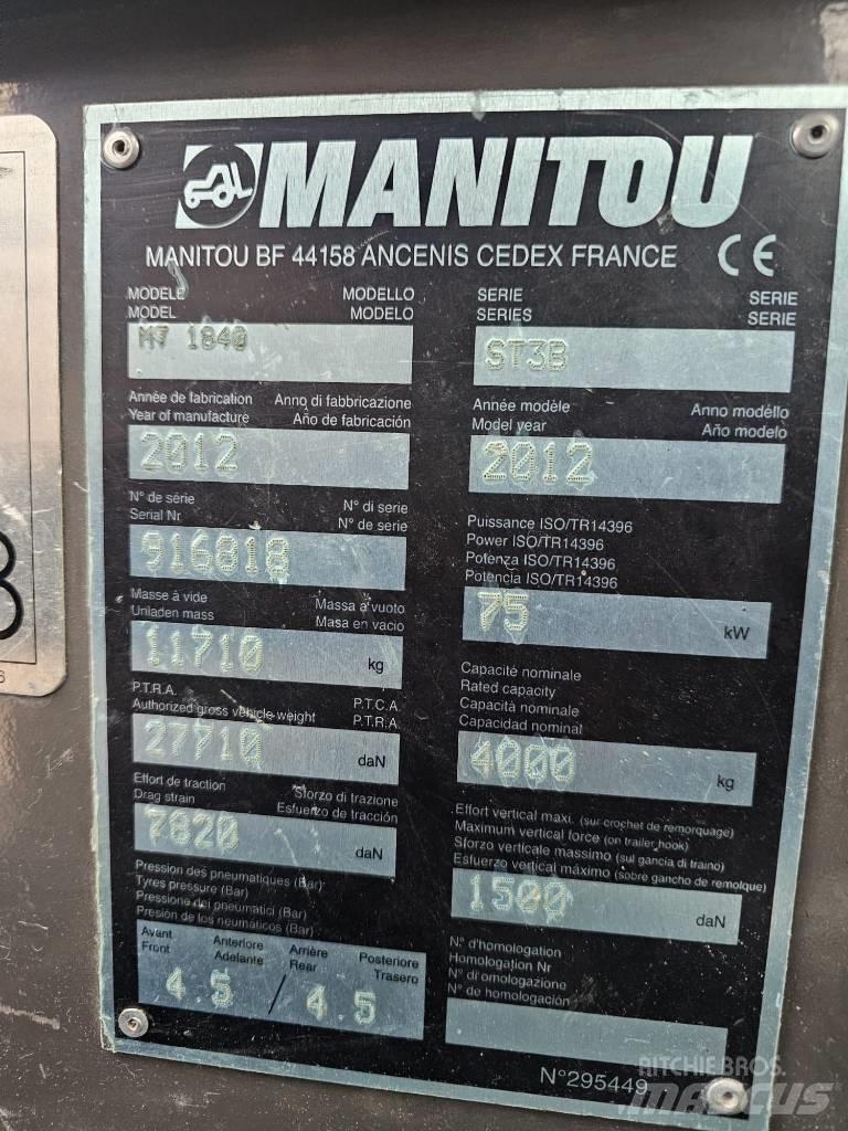 Manitou MT1840 Manipuladores telescópicos