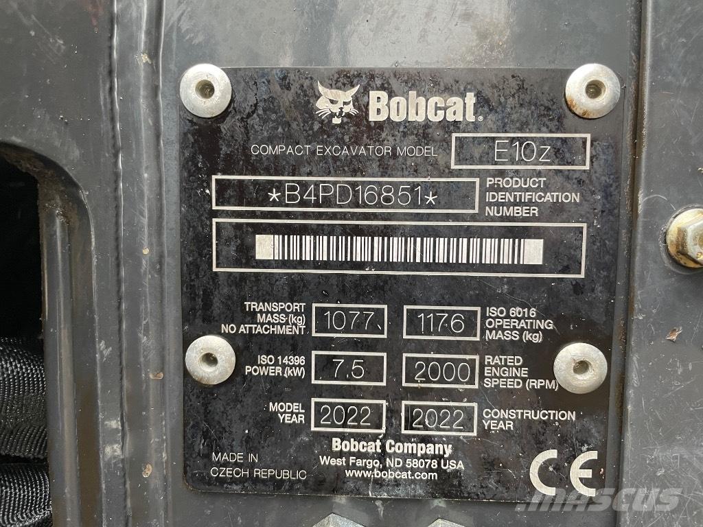 Bobcat E 10z Mini Escavadoras <7t