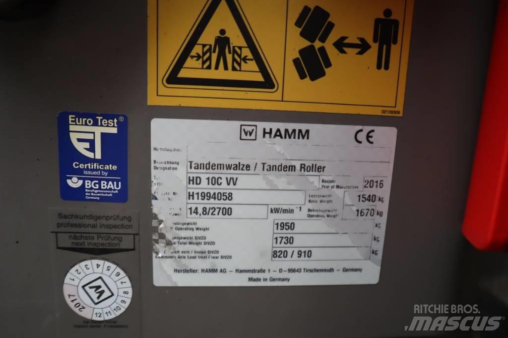Hamm HD 10C VV Cilindros Compactadores tandem