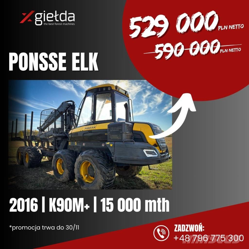 Ponsse Elk Forwarders florestais