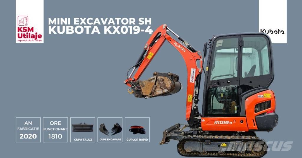 Kubota KX 019-4 Mini Escavadoras <7t