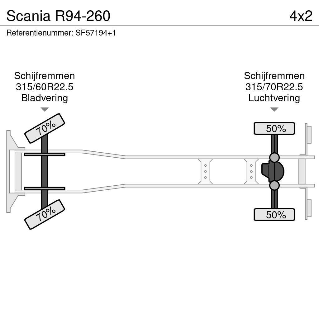 Scania R94-260 Camiões caixa cortinas laterais