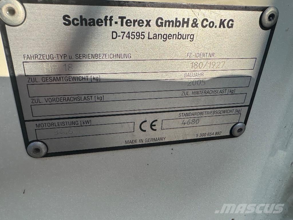 Terex HR 18 Mini Escavadoras <7t