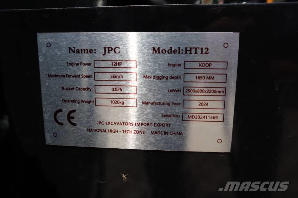 JPC HT12 Mini Escavadoras <7t
