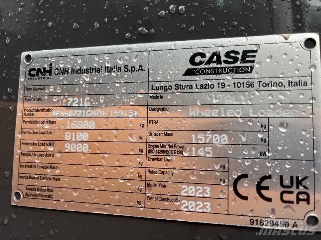 CASE 721 G Pás carregadoras de rodas