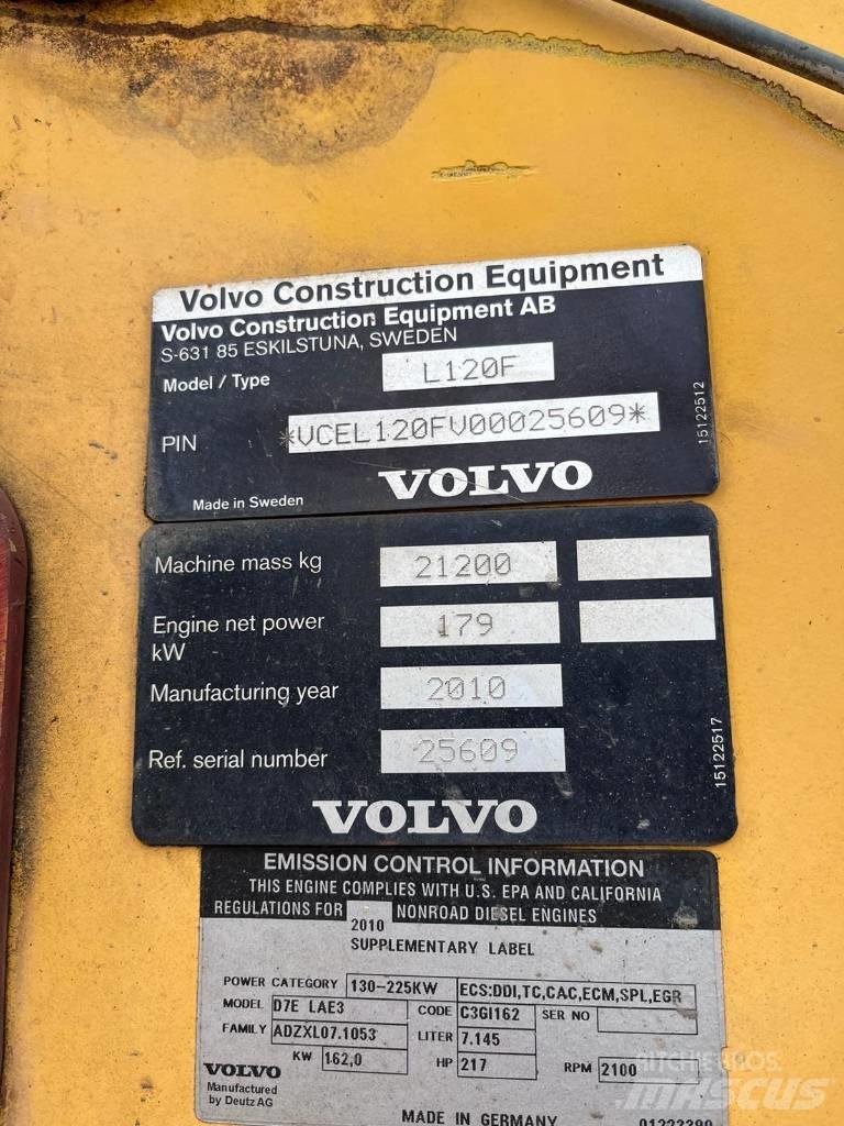 Volvo L 120 F Pás carregadoras de rodas