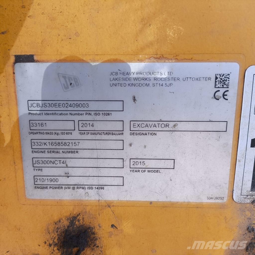 JCB JS 300 Escavadoras de rastos