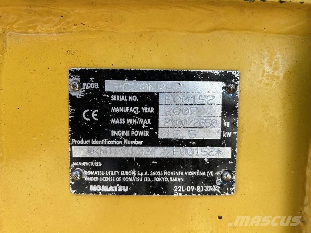 Komatsu PC20MR-2 Mini Escavadoras <7t