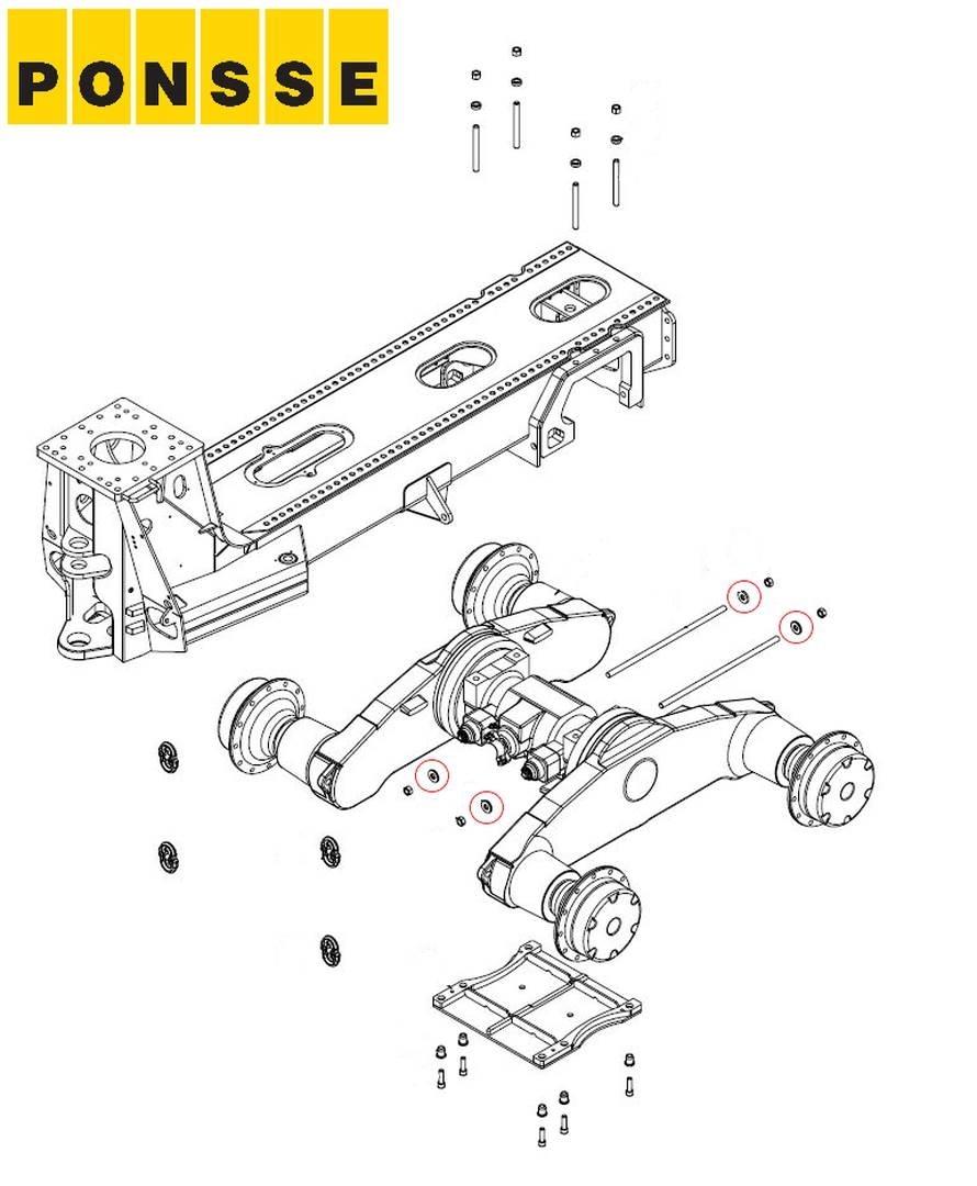 Ponsse 0062632 Chassis e suspensões