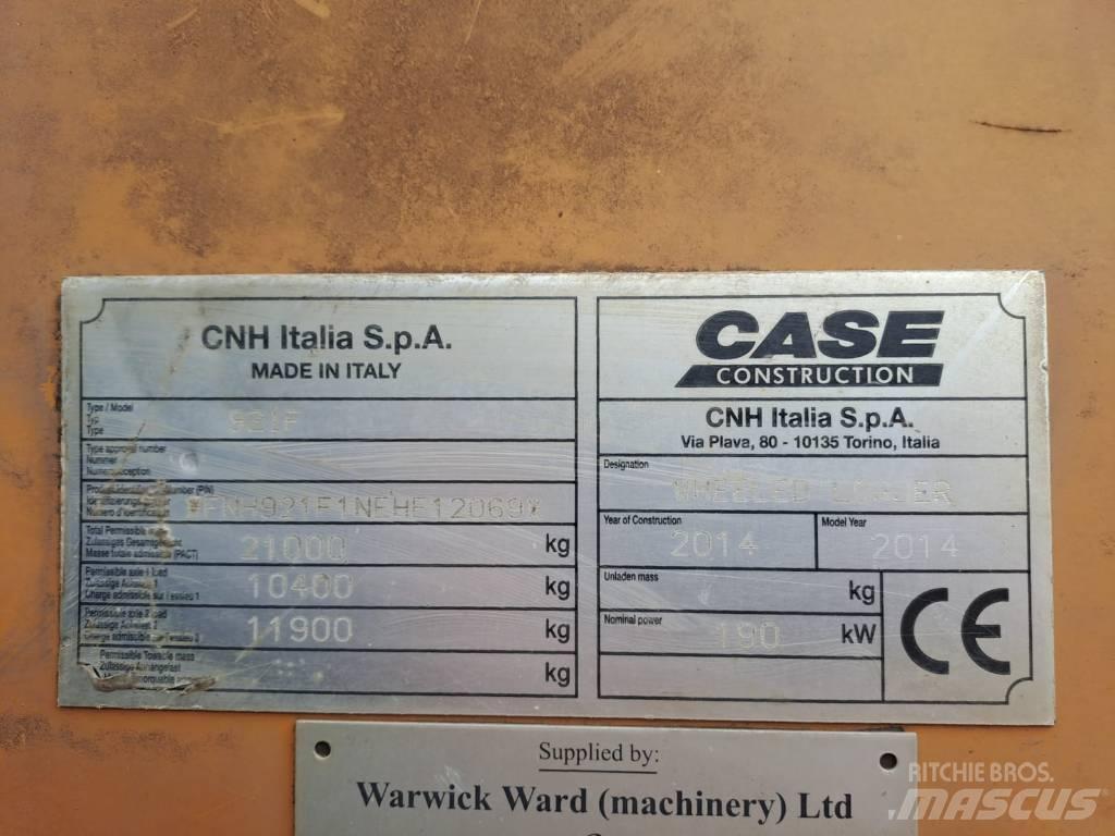 CASE 921 F Pás carregadoras de rodas