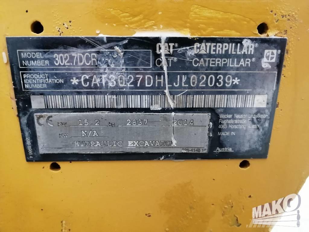 CAT 302.7 D CR Mini Escavadoras <7t