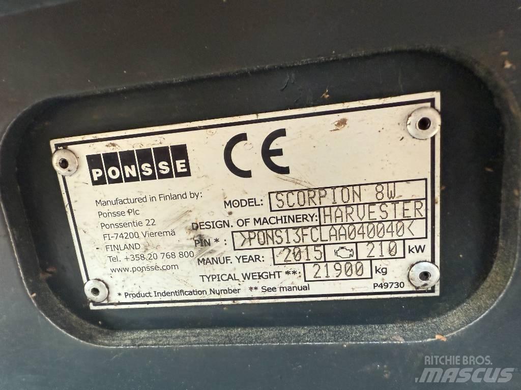 Ponsse SCORPION 8W Processadores florestais
