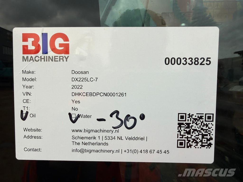 Doosan DX225LC-7 Escavadoras de rastos
