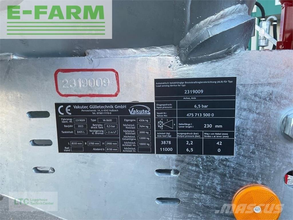  va 8600 Outras máquinas e acessórios de fertilização