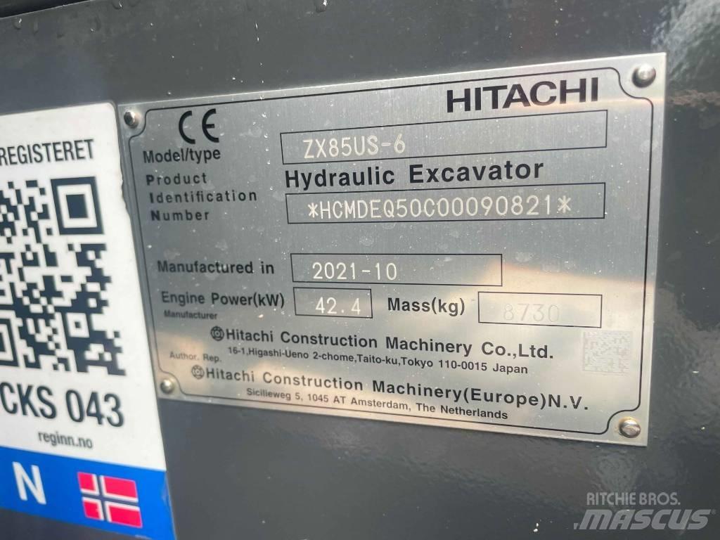 Hitachi ZX 85 US-6 Escavadoras Midi 7t - 12t