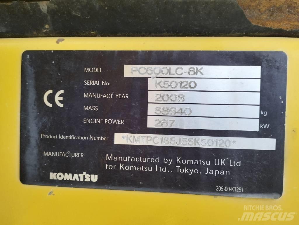 Komatsu PC600LC-8K Escavadoras de rastos