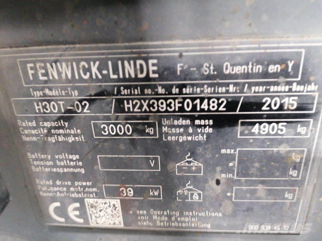 Linde H30T-02 Empilhadores a gás