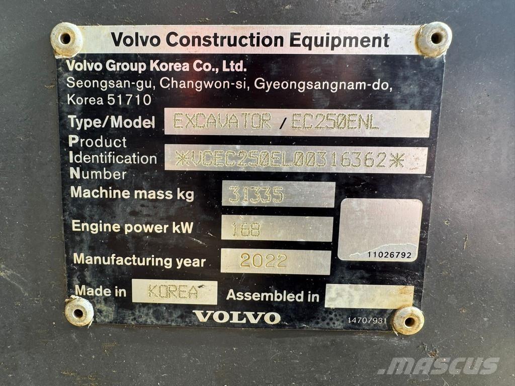 Volvo EC250ENL Escavadoras de rastos