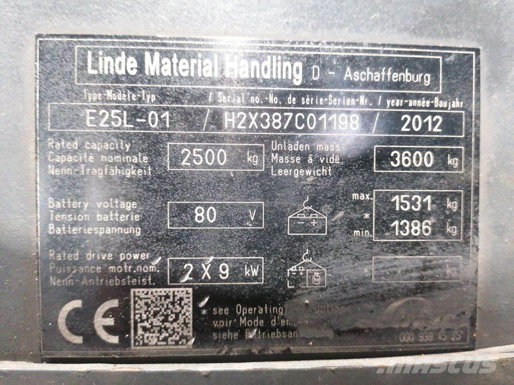 Linde E25L-01 Empilhadores eléctricos