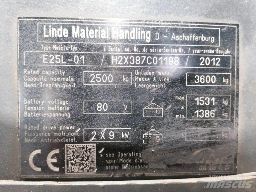 Linde E25L-01 Empilhadores eléctricos