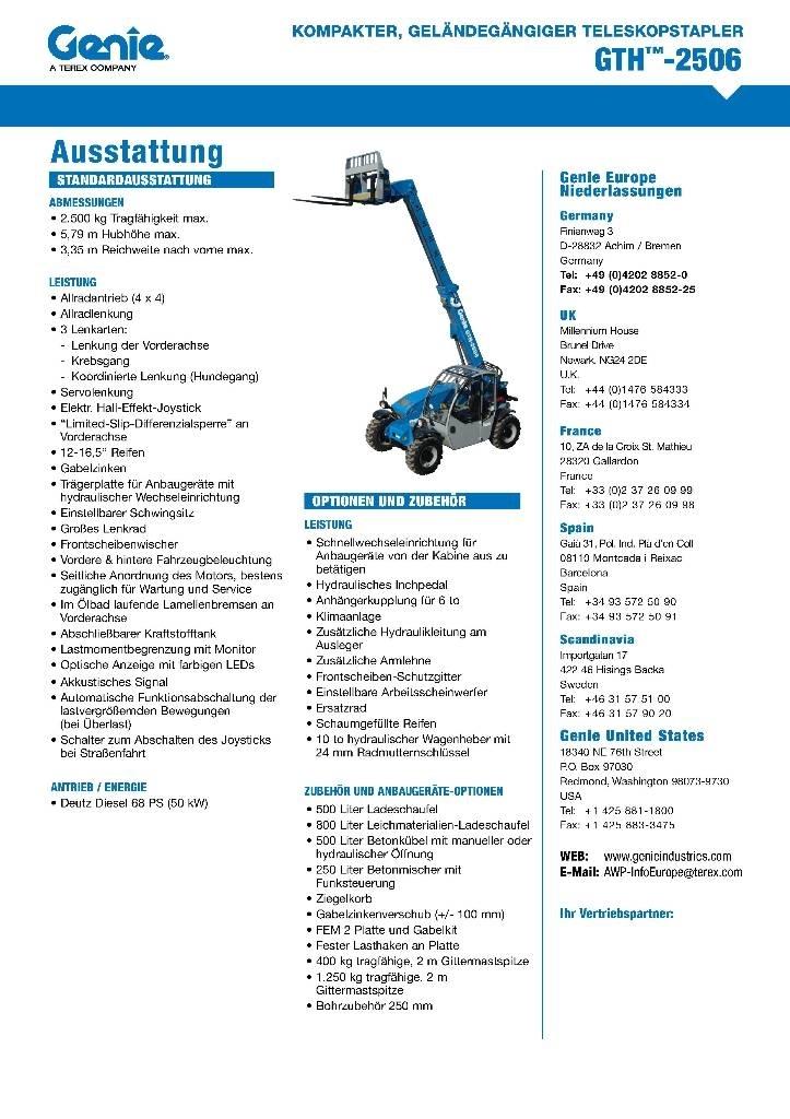 Genie 2506 Manipuladores telescópicos