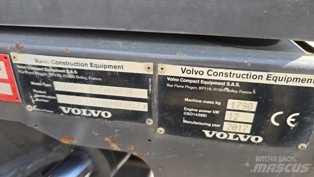 Volvo EC 18 Mini Escavadoras <7t