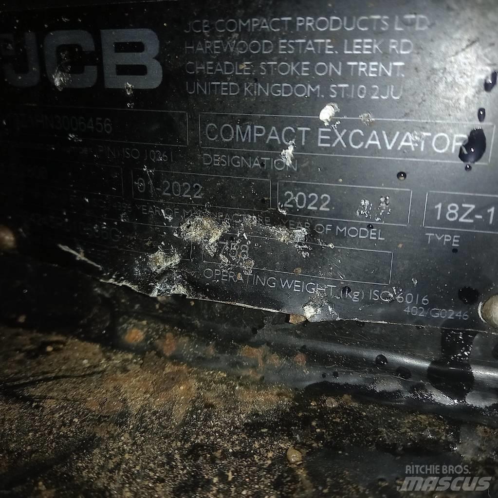 JCB 18Z-1 Mini Escavadoras <7t