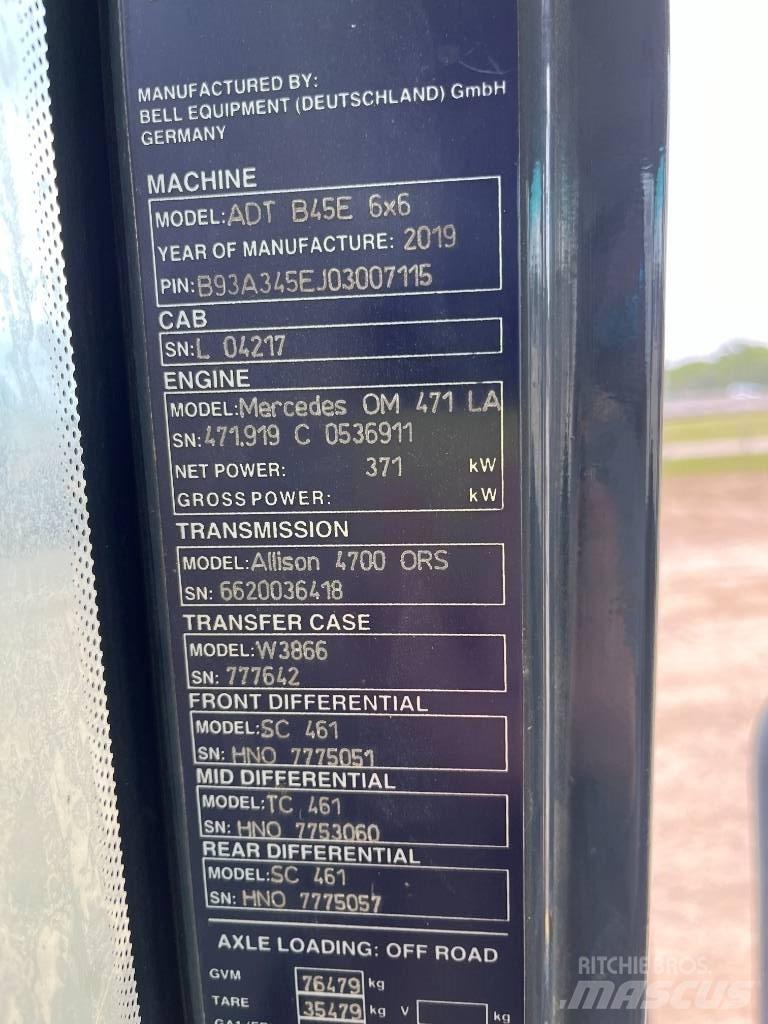 Bell B45E Camiões articulados
