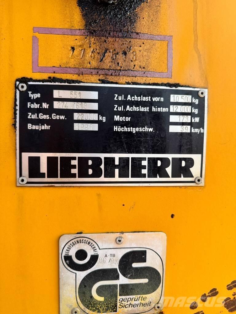 Liebherr L 551 Pás carregadoras de rodas