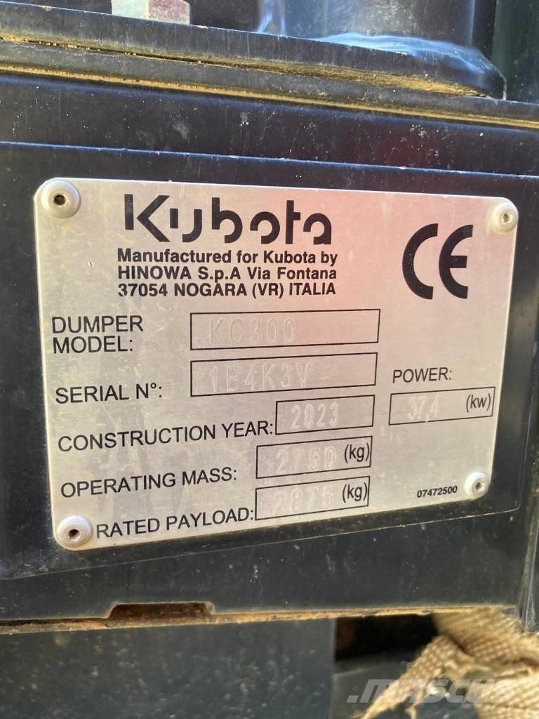 Kubota KC 300 HR-5 Dumpers de lagartas