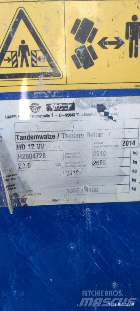 Hamm HD 12 VV Cilindros Compactadores tandem