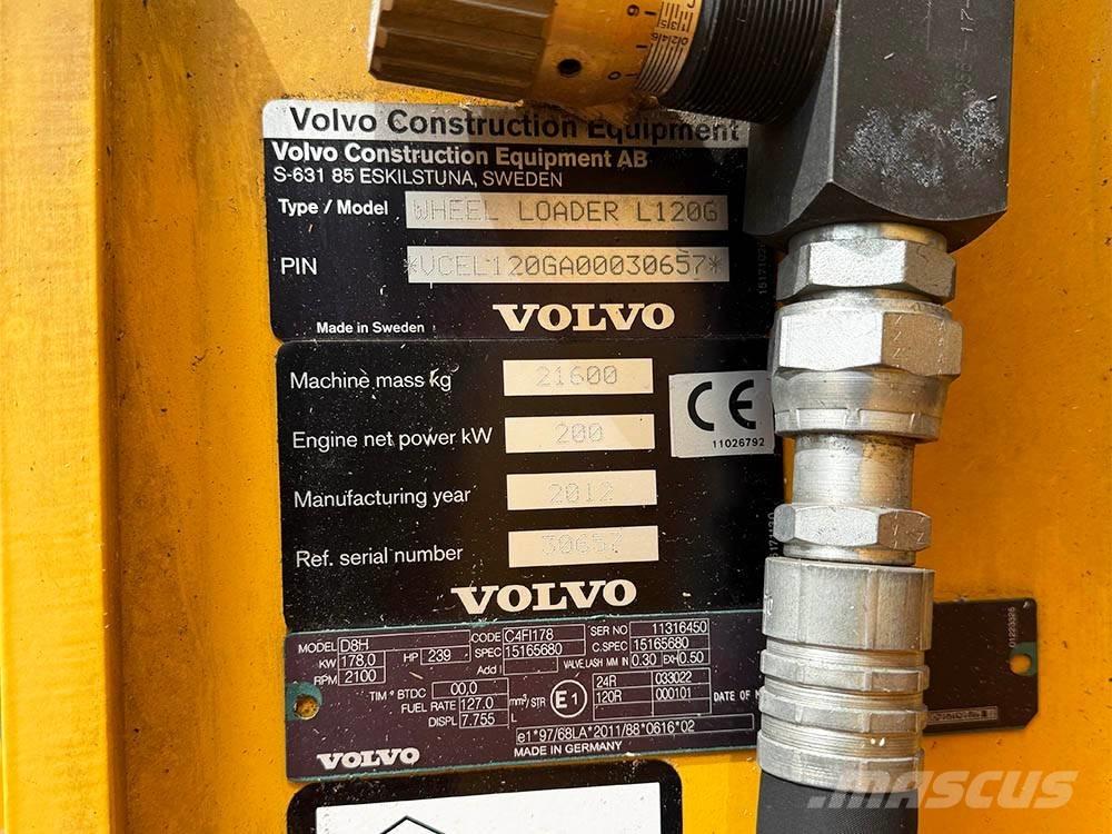 Volvo L 120 G Pás carregadoras de rodas