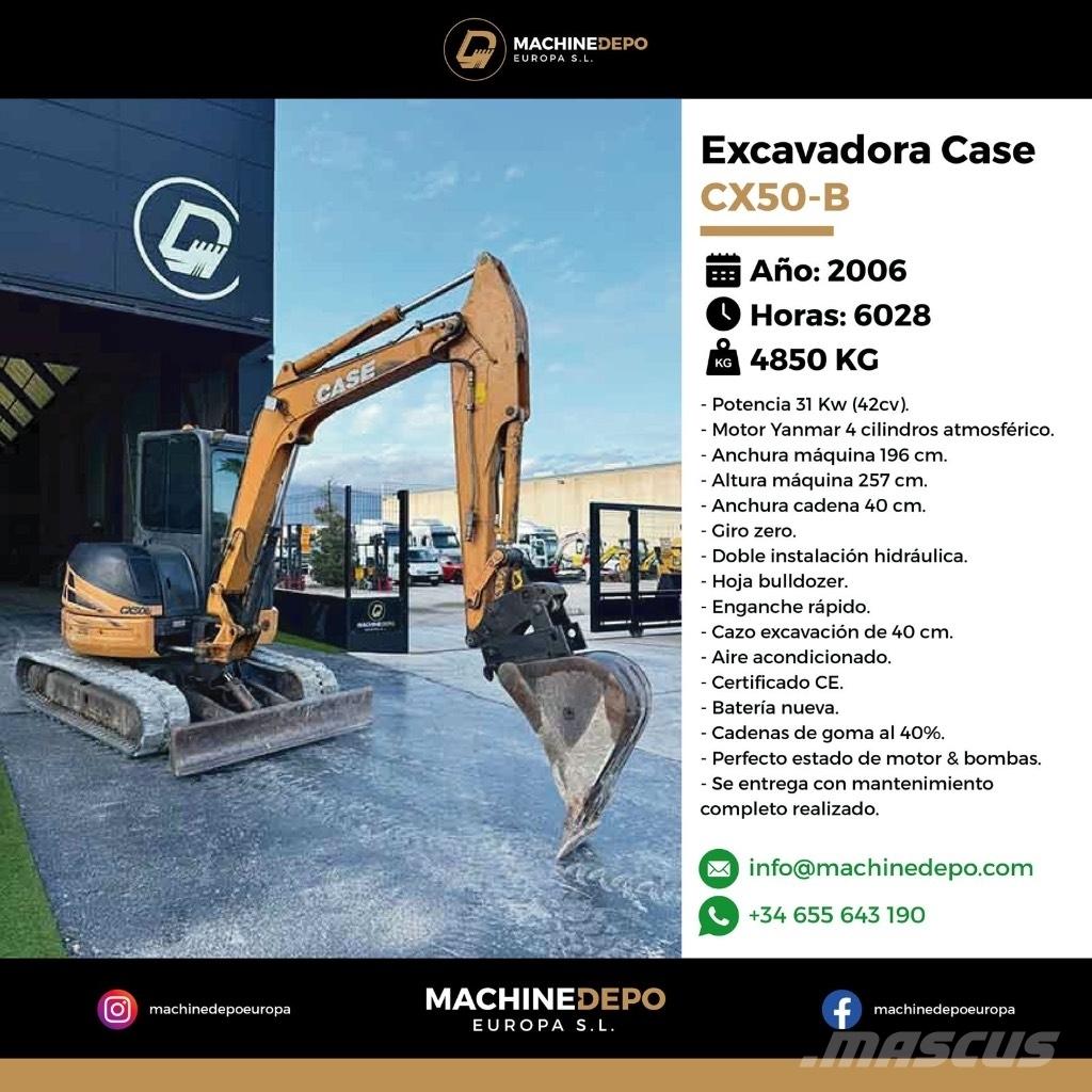 CASE CX 50 B Mini Escavadoras <7t