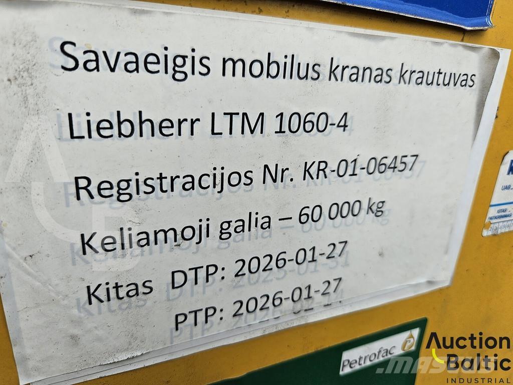 Liebherr LTM 1060 Camiões grua