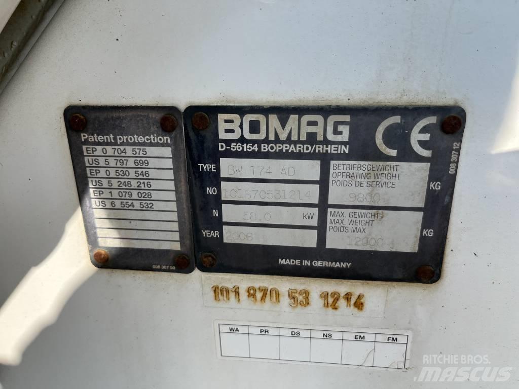 Bomag BW 174 AD Cilindros Compactadores tandem