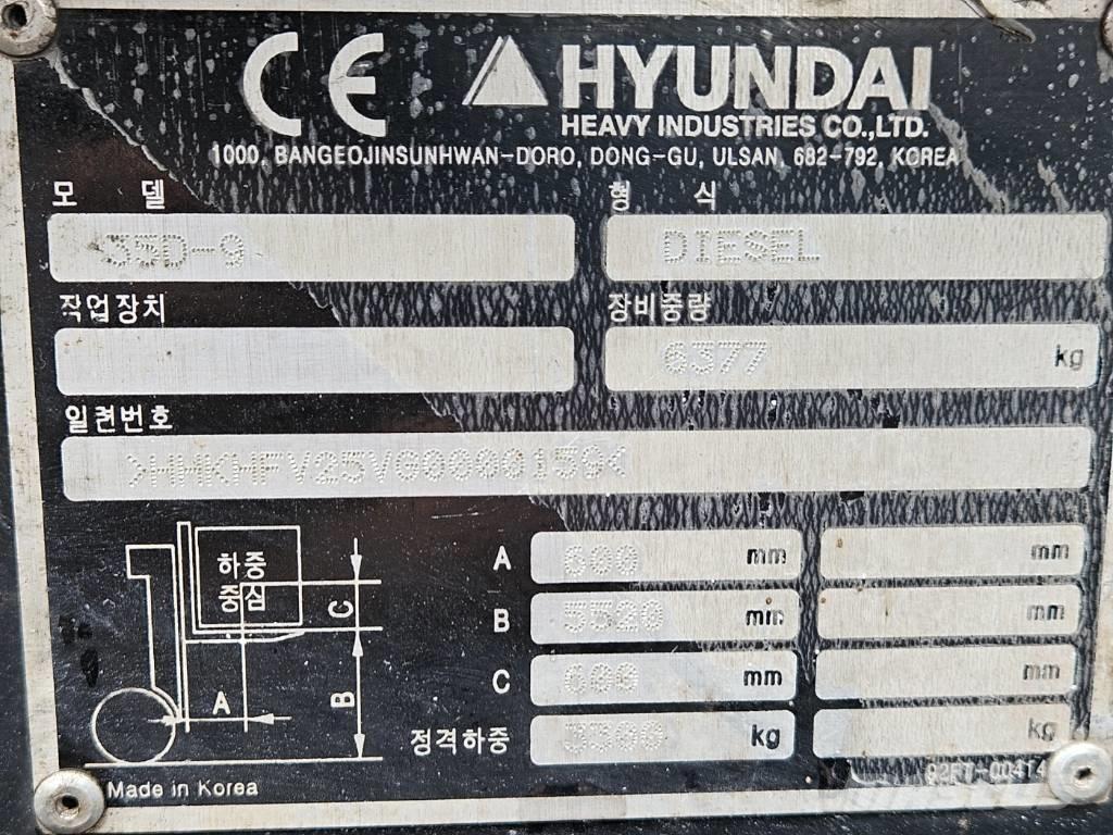Hyundai 35d-9 Empilhadores Diesel