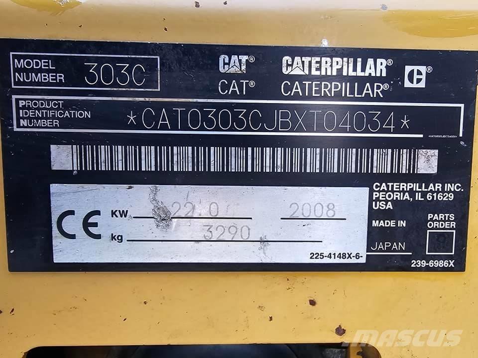 CAT 303 CR Mini Escavadoras <7t