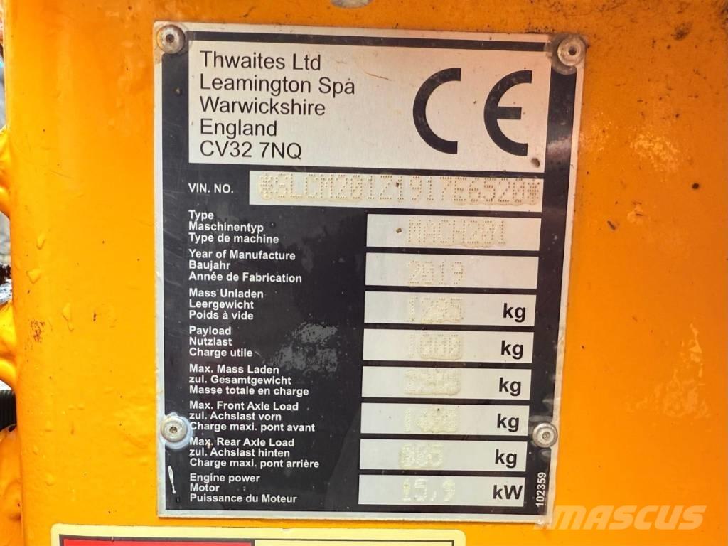 Thwaites Mach 201 Dumpers de obras