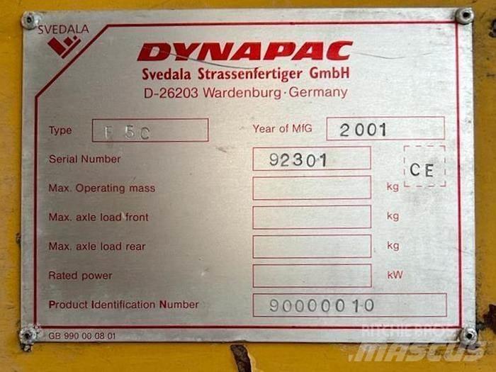 Dynapac F5C Pavimentadoras de asfalto