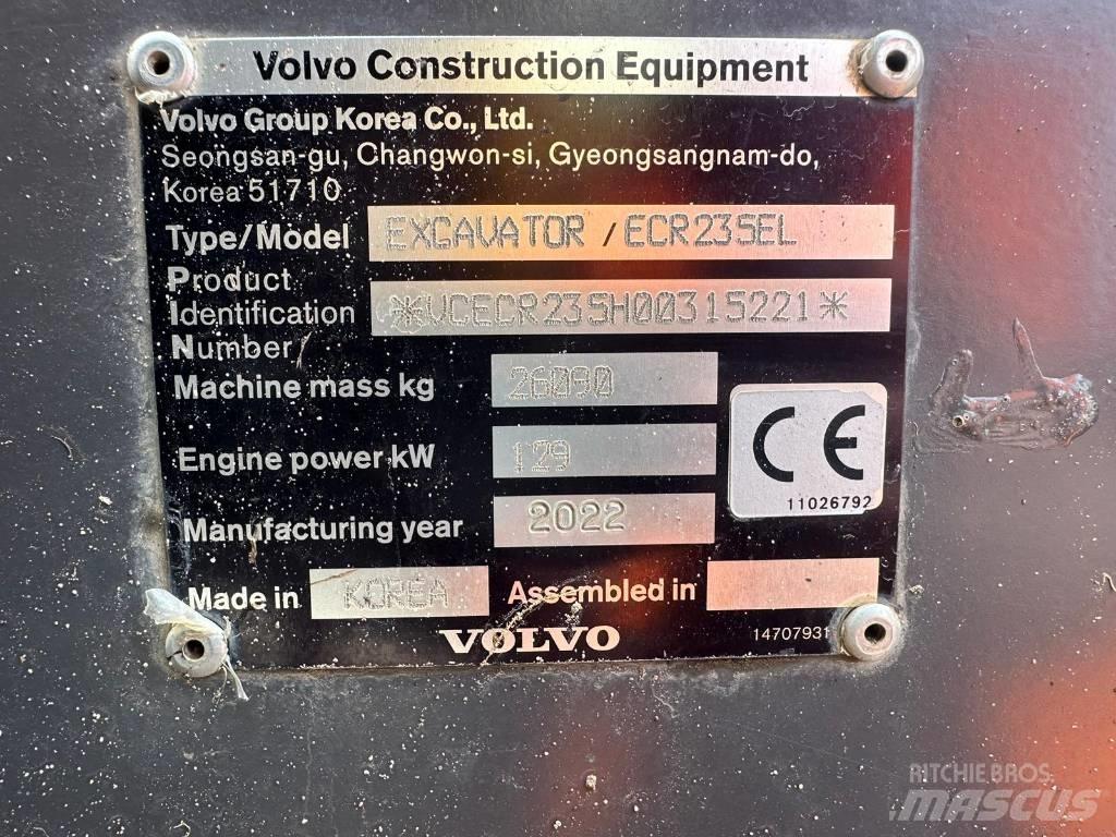 Volvo BM ECR235EL Escavadoras de rastos
