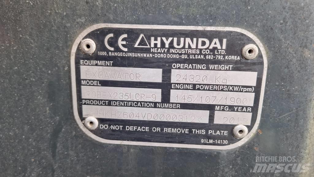 Hyundai 235 LCR-9 Escavadoras de rastos