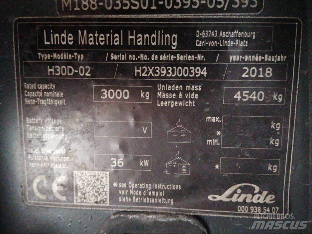 Linde H30D-02 Empilhadores Diesel