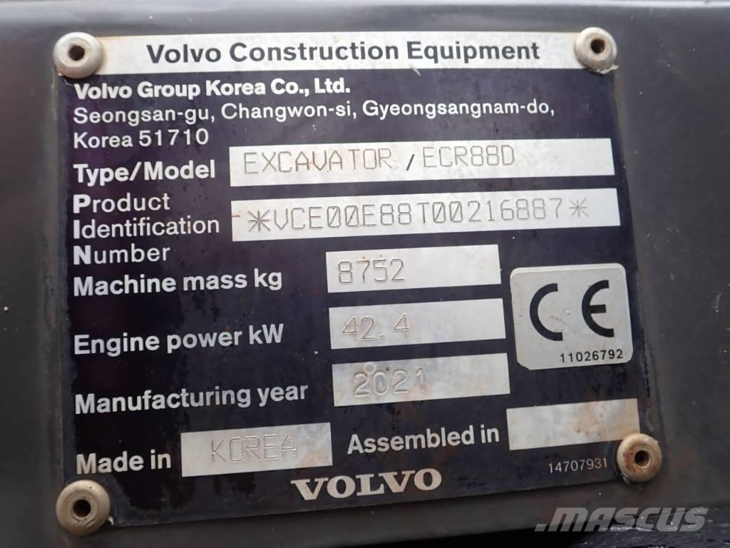 Volvo ECR 88 D Escavadoras Midi 7t - 12t