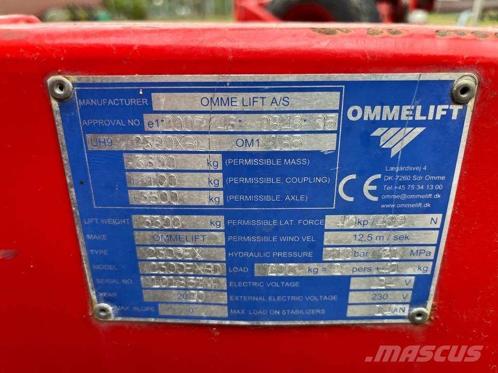 Omme 2300EXBD Plataformas aéreas montadas em atrelados