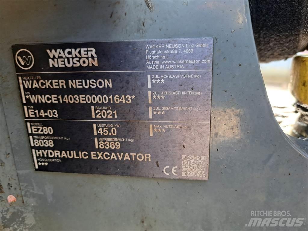 Wacker Neuson EZ80 Escavadoras de rastos